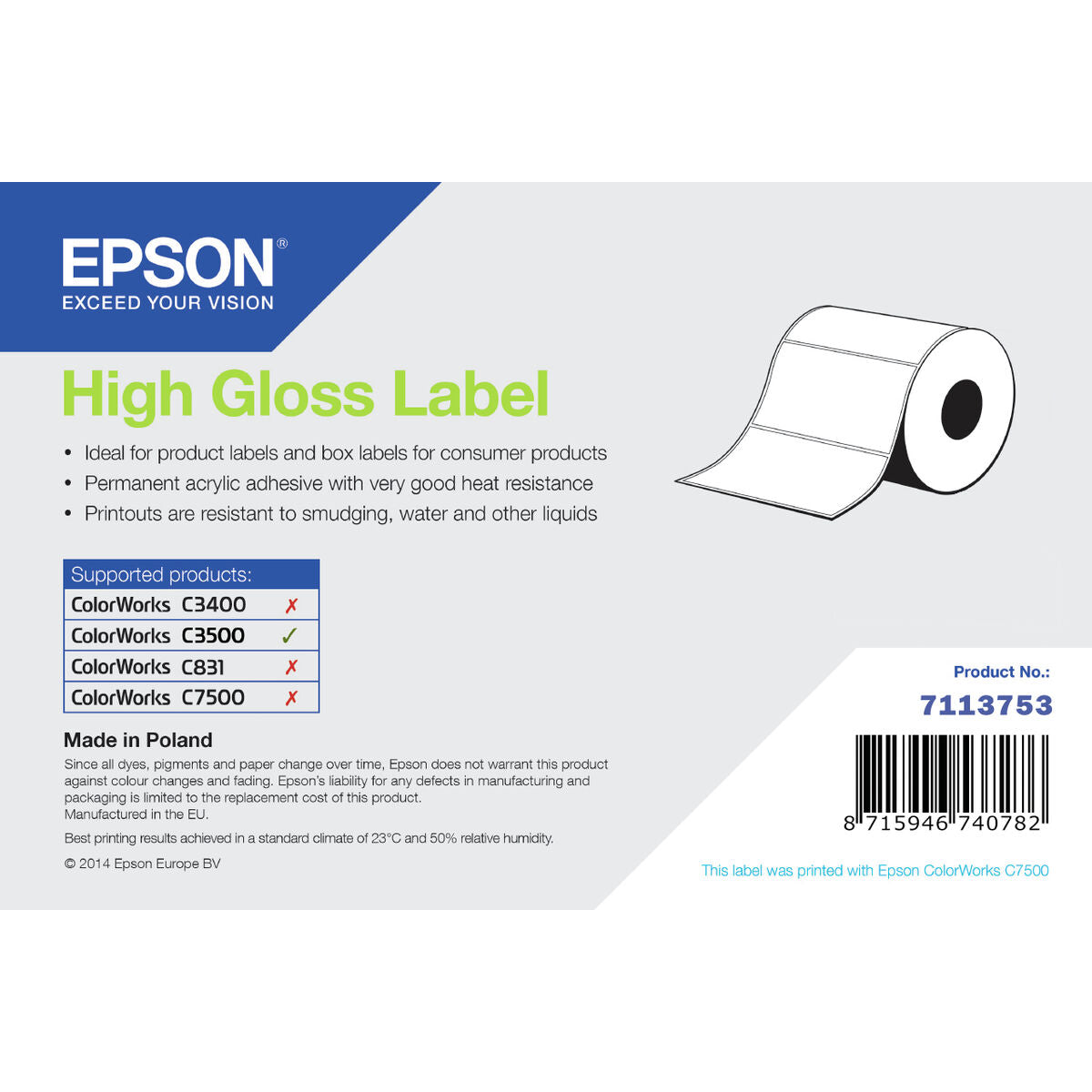 Original Ink Cartridge Epson 7113753