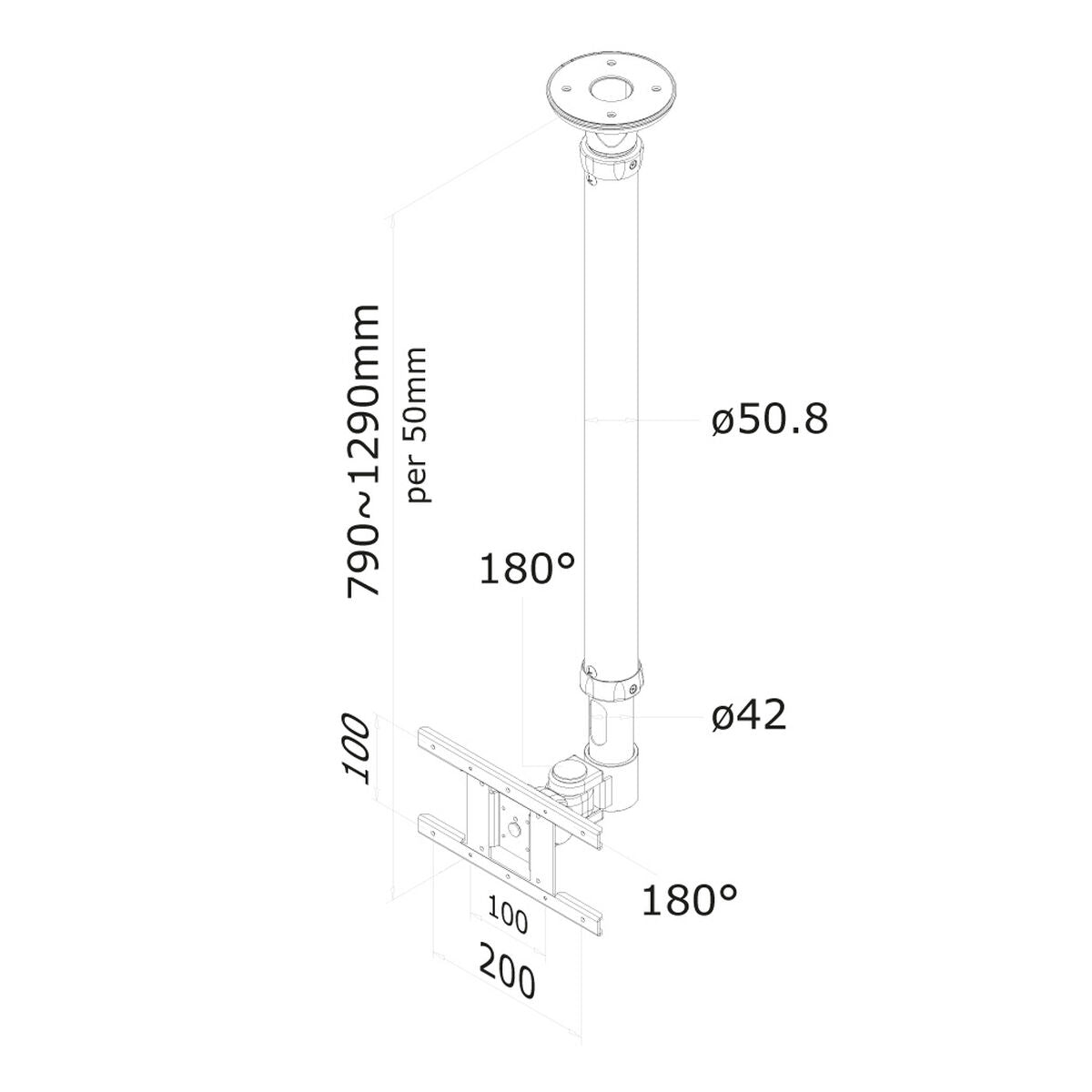 TV Mount Neomounts FPMA-C100 10" 30" 12 kg