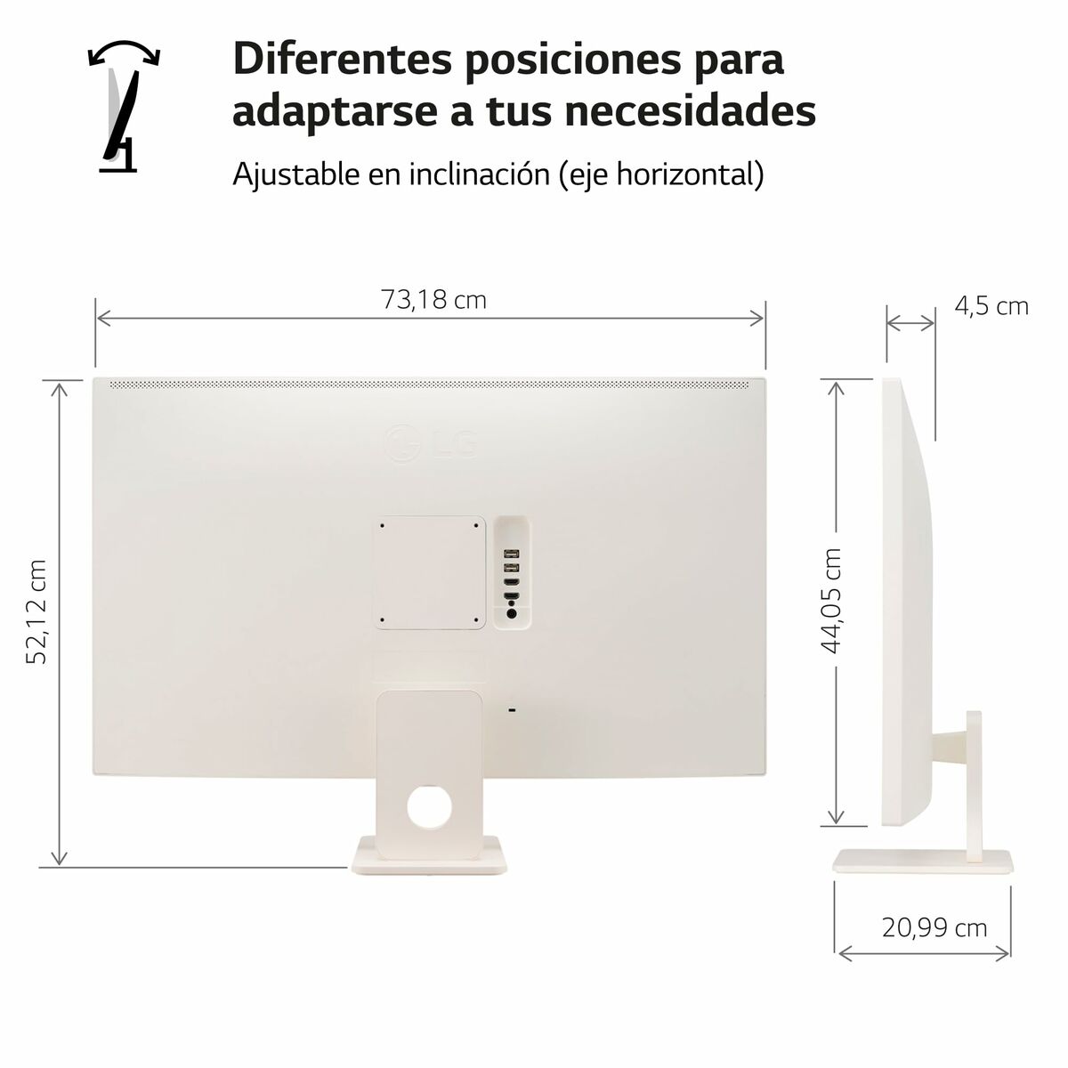 Monitor LG 32SR50F-W Full HD 32" 31,5"