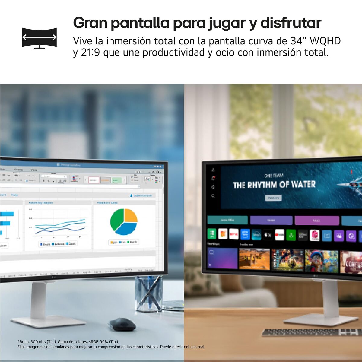 Monitor LG 34U601SA-W UltraWide Quad HD 34"