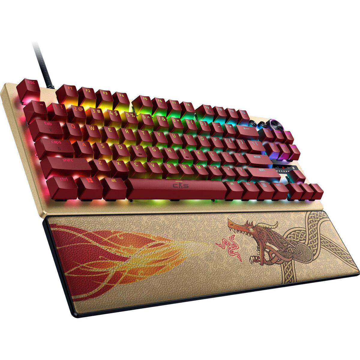 Gaming Keyboard Razer HUNTSMAN V3 PRO (USA) TENKEYLESS COUNTER STRIKE 2 ED Black Qwerty US