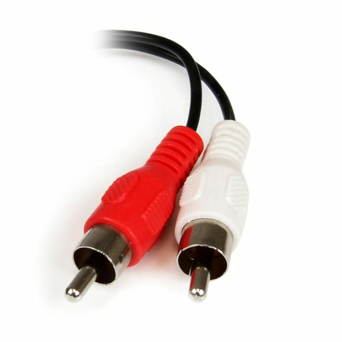 Audio Jack (3.5mm) to 2 RCA Cable Startech MUFMRCA Black 0,15 m