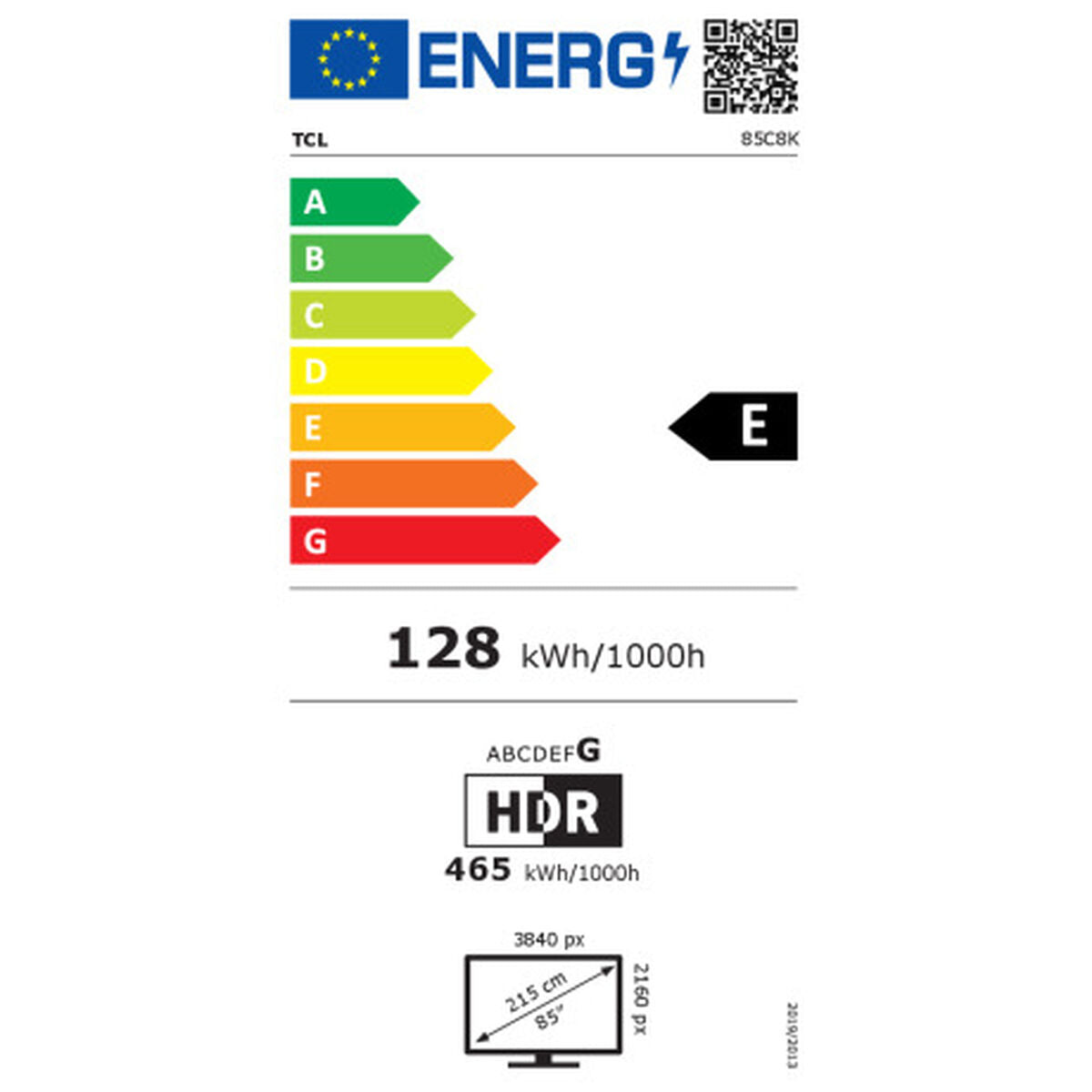 Smart TV TCL 85C8K UHD 85" ULED HDR10+ Google Assistant QLED