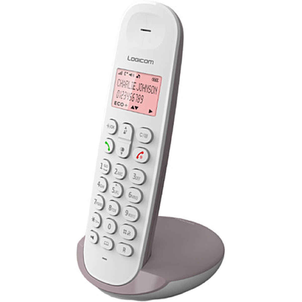 Wireless Phone Logicom Brown Taupe
