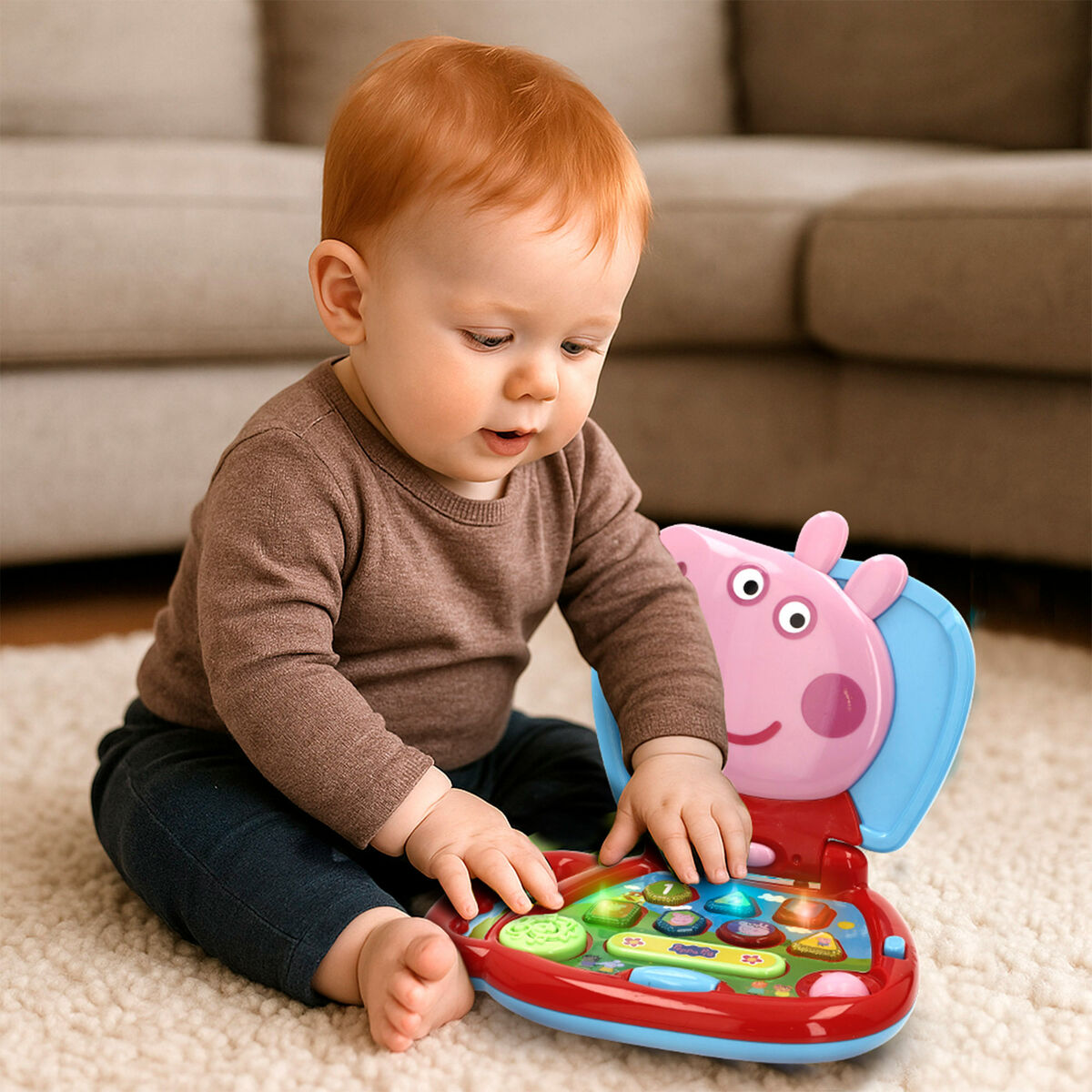 Toy computer Peppa Pig English 20 x 17 x 14 cm Multicolour (4 Units)