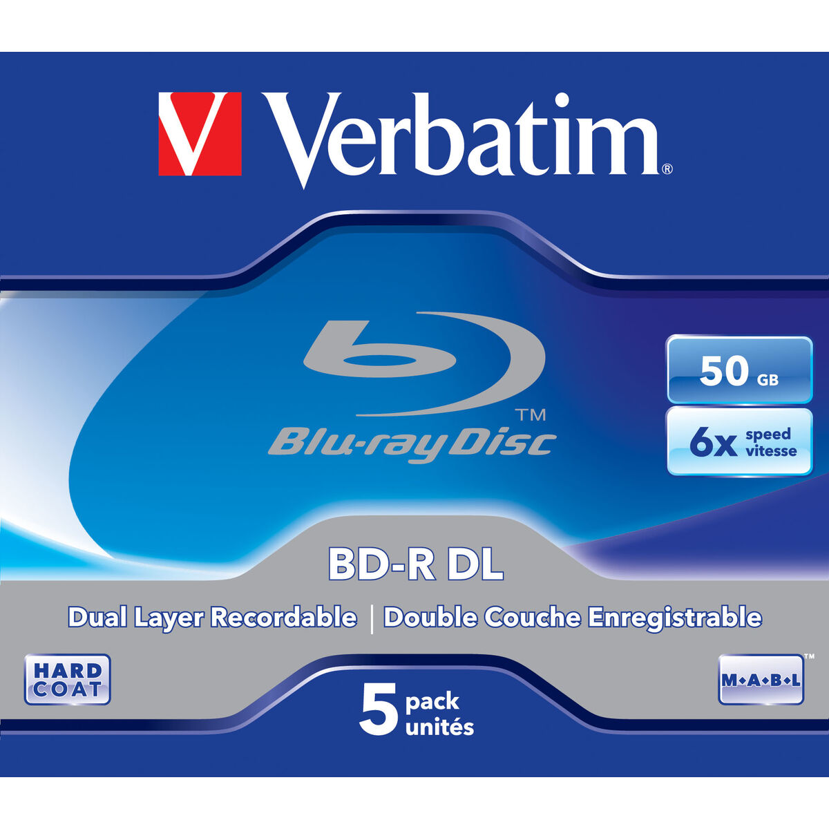 Blu-Ray BD-R Verbatim 43748 5 Units