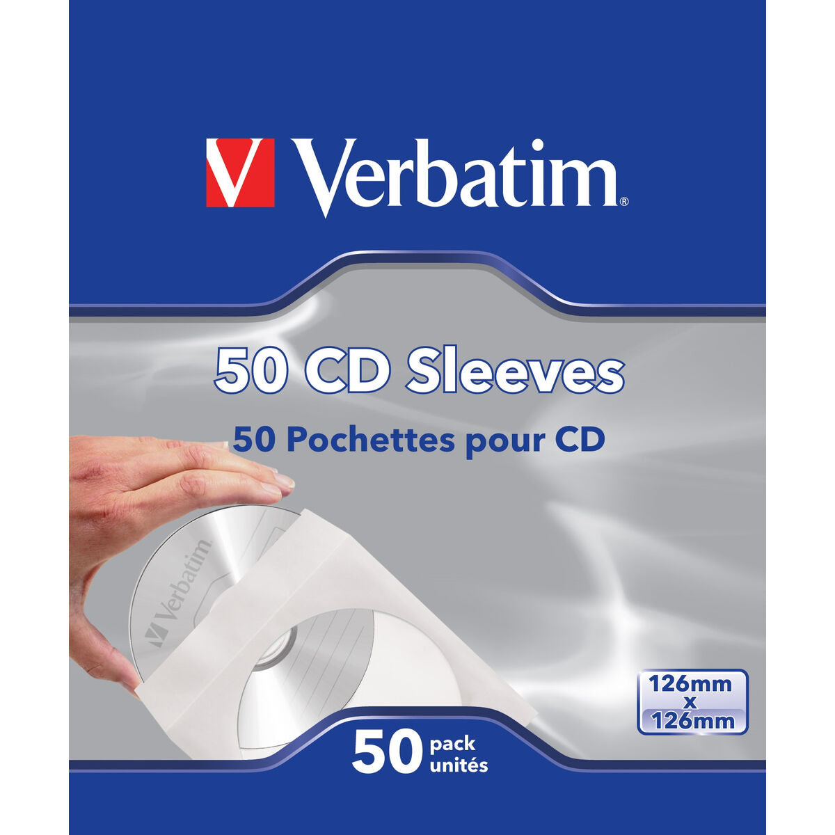Hard drive case Verbatim Fundas de CD, paq 50