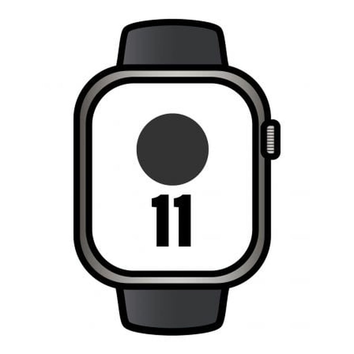 Smartwatch Apple MFD14QL/A Black Titanium 46 mm