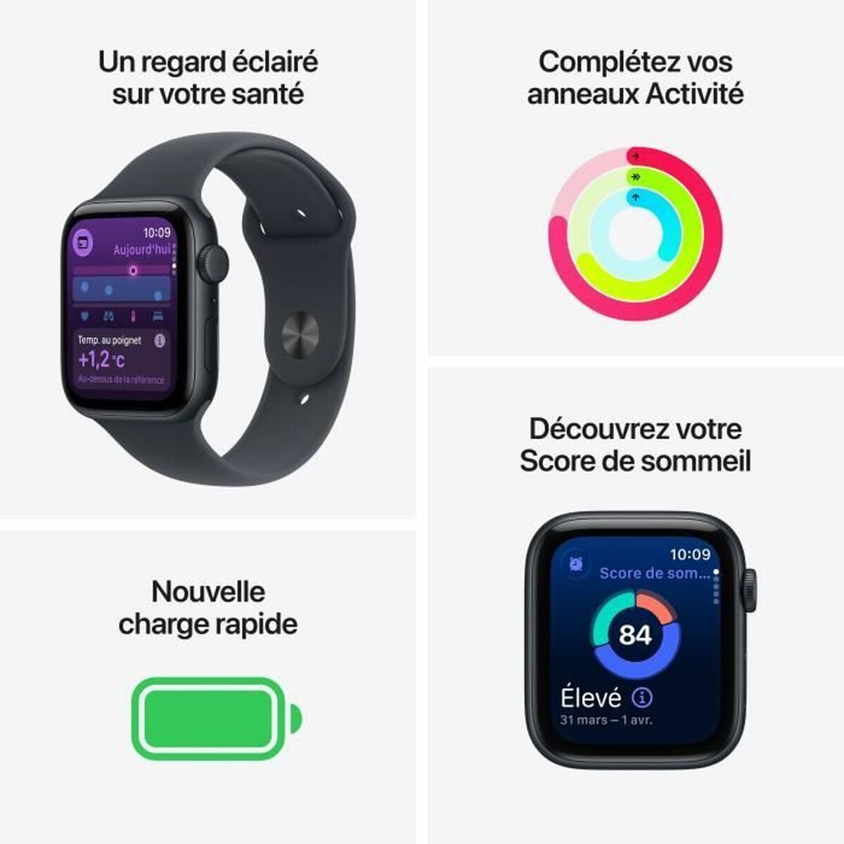 Smartwatch Apple MEPE4ZR/A White 1,73" Ø 44 mm