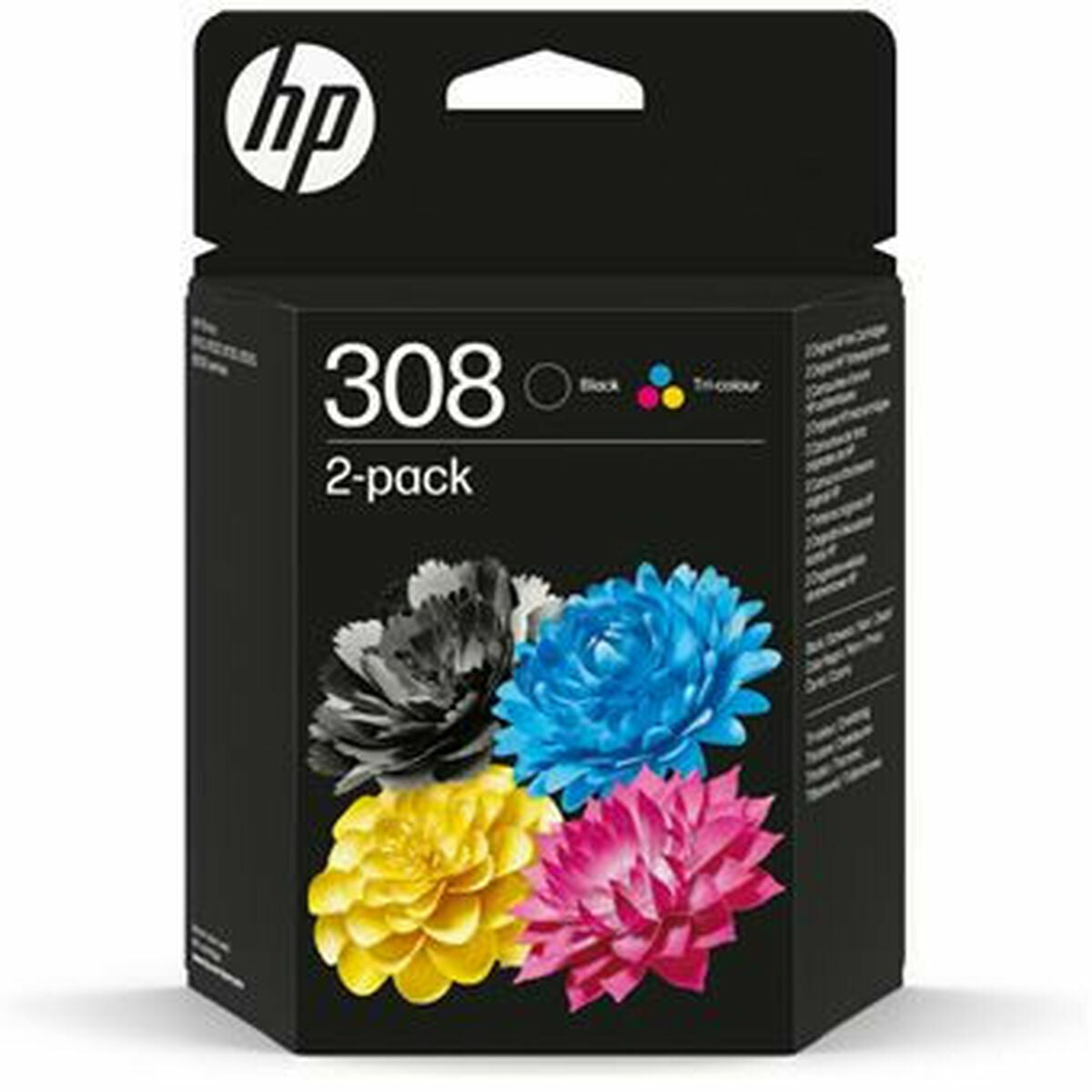 Original Ink Cartridge HP SERIES 6110, 6120, 6130, 6520, 6530 - Nº 308 Black Multicolour