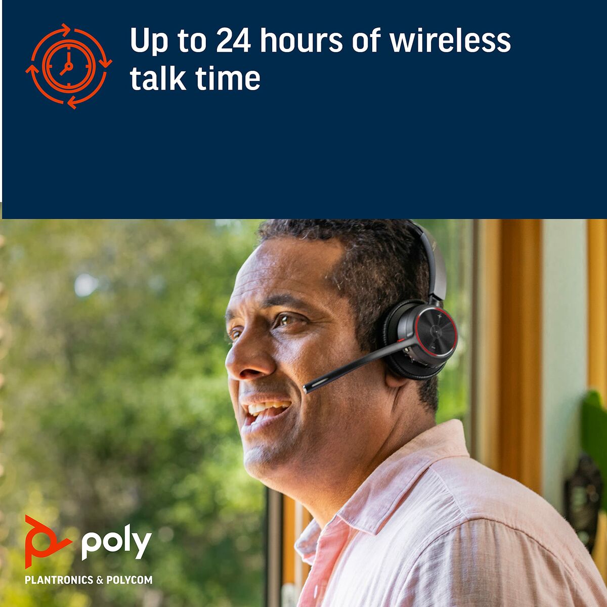 Headphones Poly 77Y93AA Black