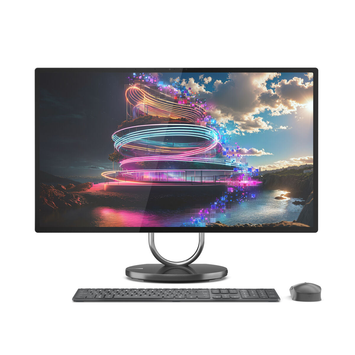 All in One Lenovo F0HX000KSP Nvidia Geforce RTX 4050 31,5" Intel Core Ultra 7 258V 1 TB SSD Spanish Qwerty