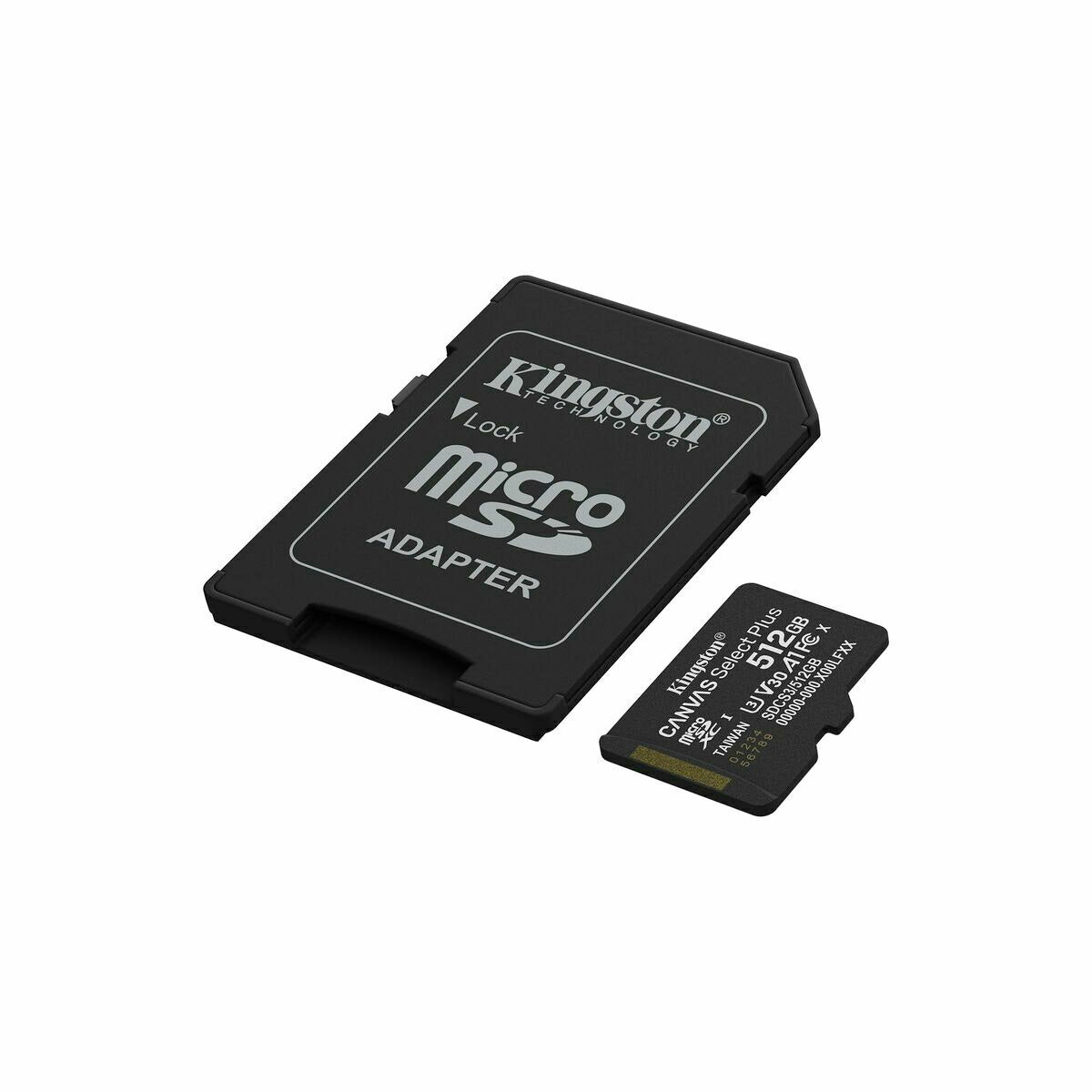 Micro SD Memory Card with Adaptor Kingston CANVAS Select Plus 512 GB