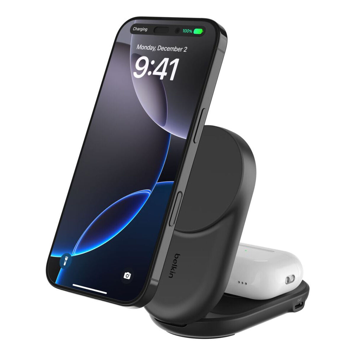Cordless Charger Belkin WIZ039KQBK Black