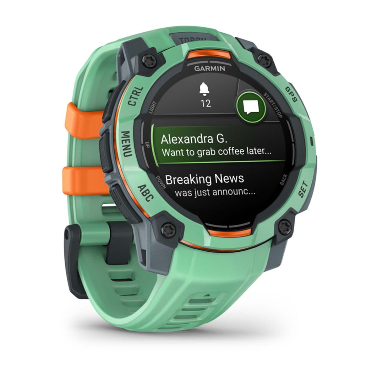 Smartwatch GARMIN Instinct 3 AMOLED Black Green 1,2" 45 mm Ø 45 mm (3 Units)