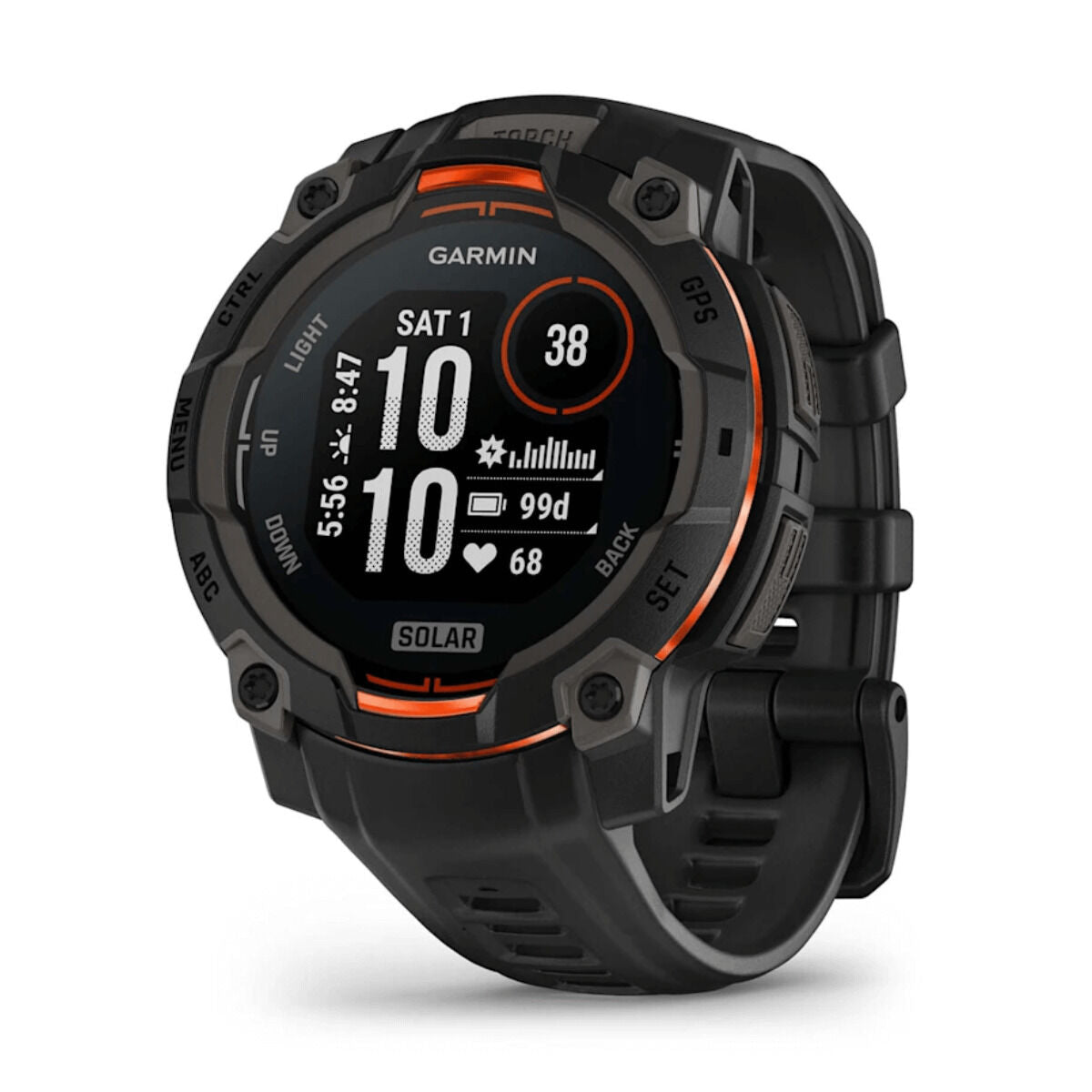 Smartwatch GARMIN Instinct 3 Solar GPS 50mm Black 1,3"