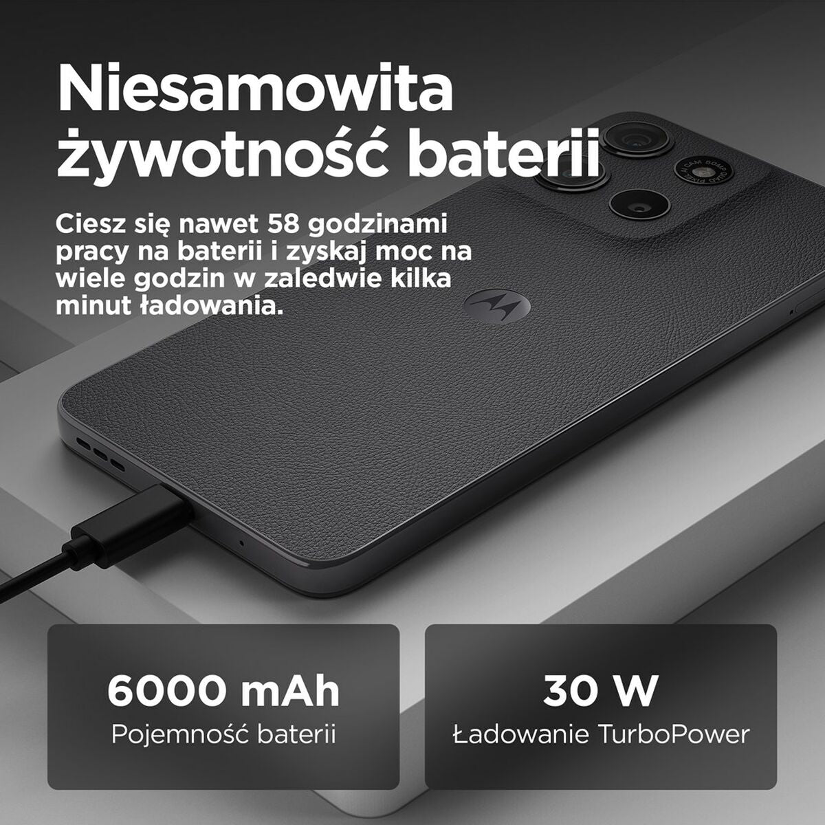 Smartphone Motorola moto g15 power 6,72" 8 GB RAM 256 GB Grey