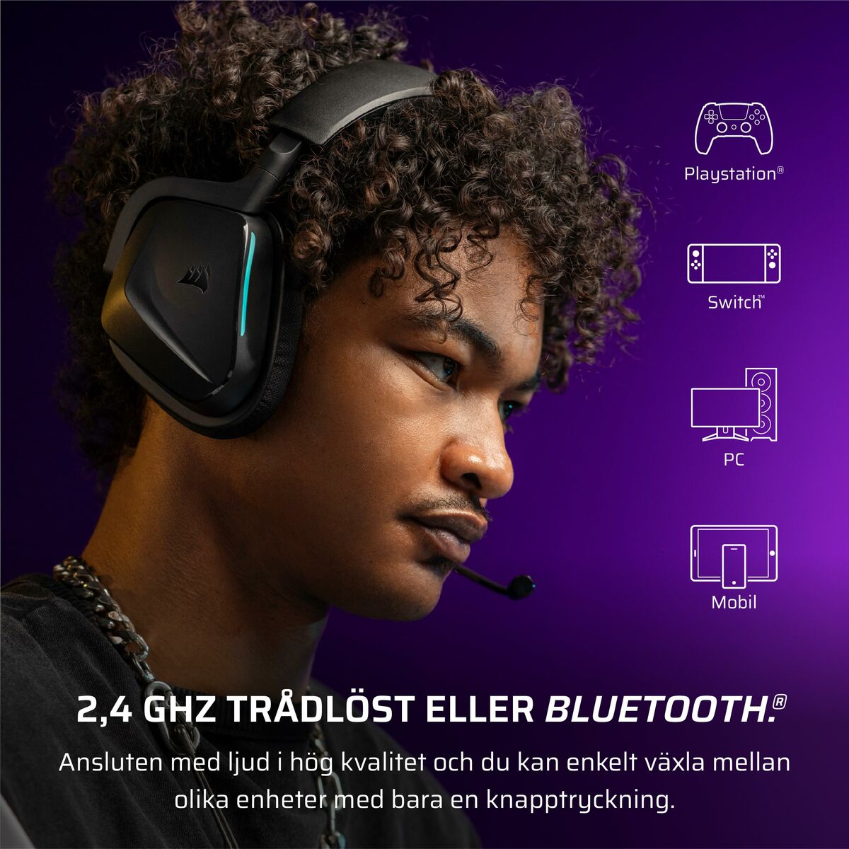 Headphones Corsair CA-9011379-WW Black