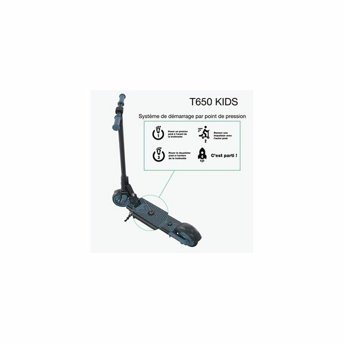 Electric Scooter Wispeed 150 W Blue