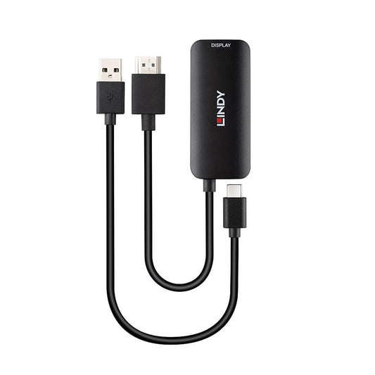 HDMI to DVI adapter LINDY 43423 Black 20 cm