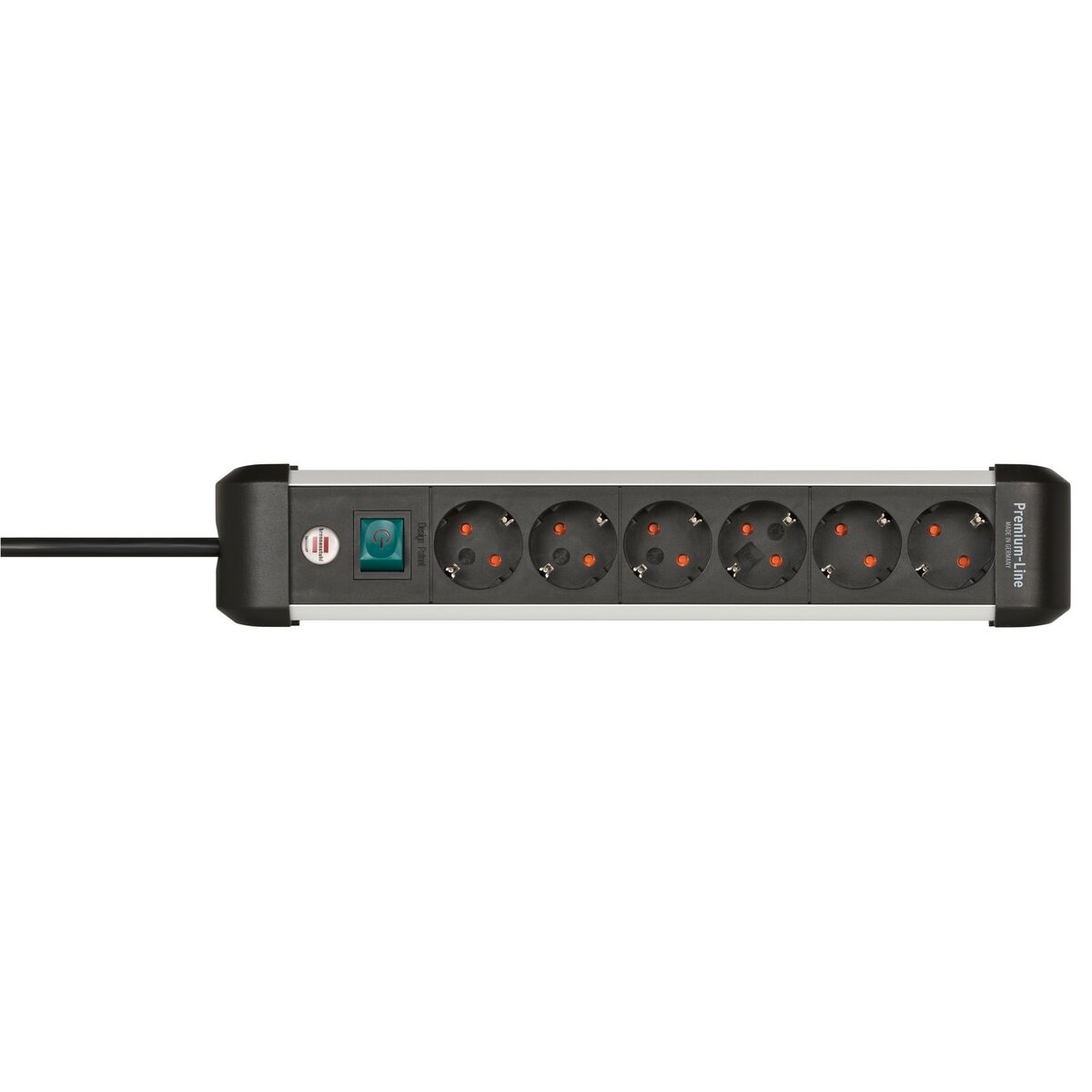 Power Socket - 6 Sockets with Switch Brennenstuhl Premium-Alu-Line 3500 W (3 m)