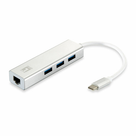 USB Hub Level One USB-0504 Black Silver