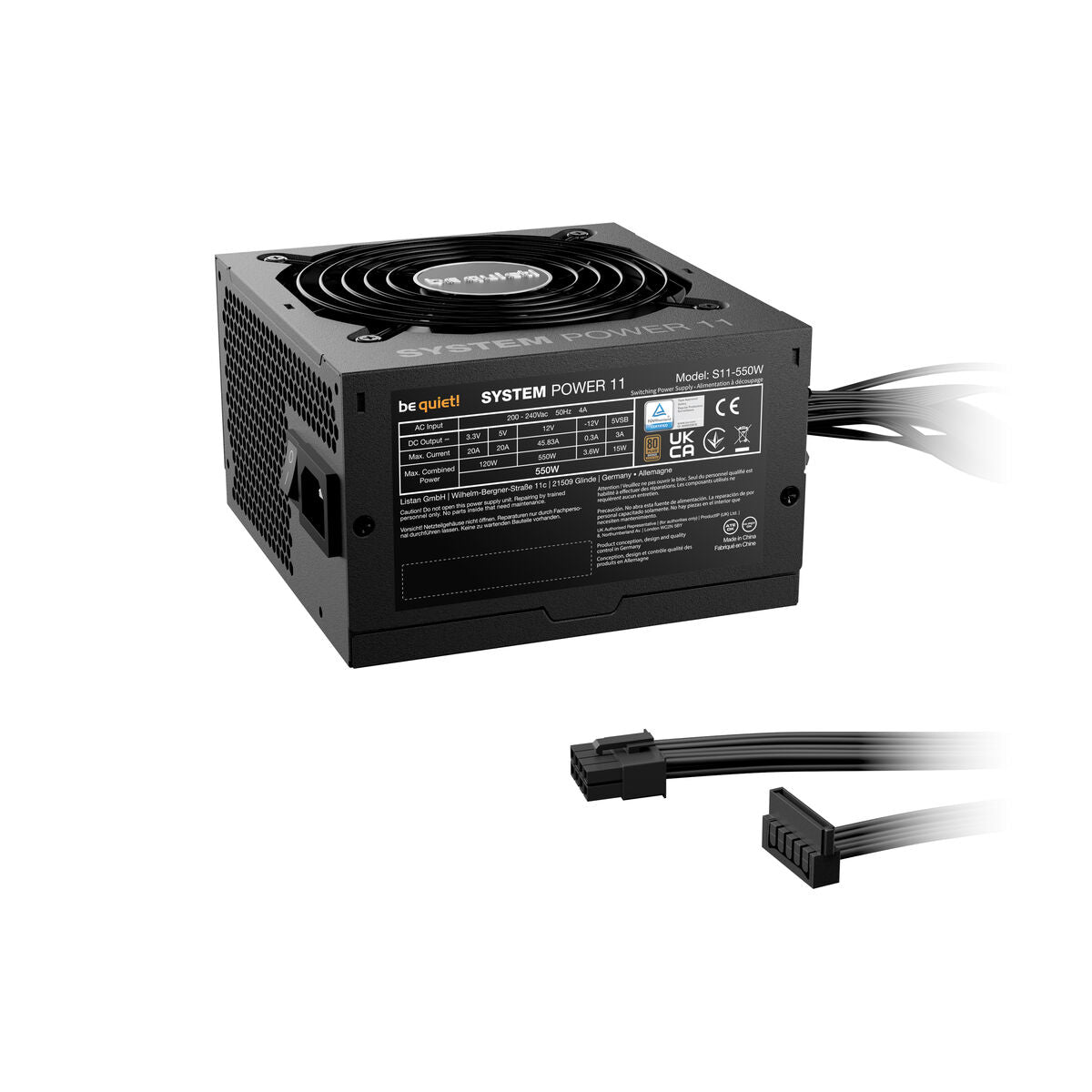 Power supply Be Quiet! BP010EU ATX 550 W 80 Plus Bronze