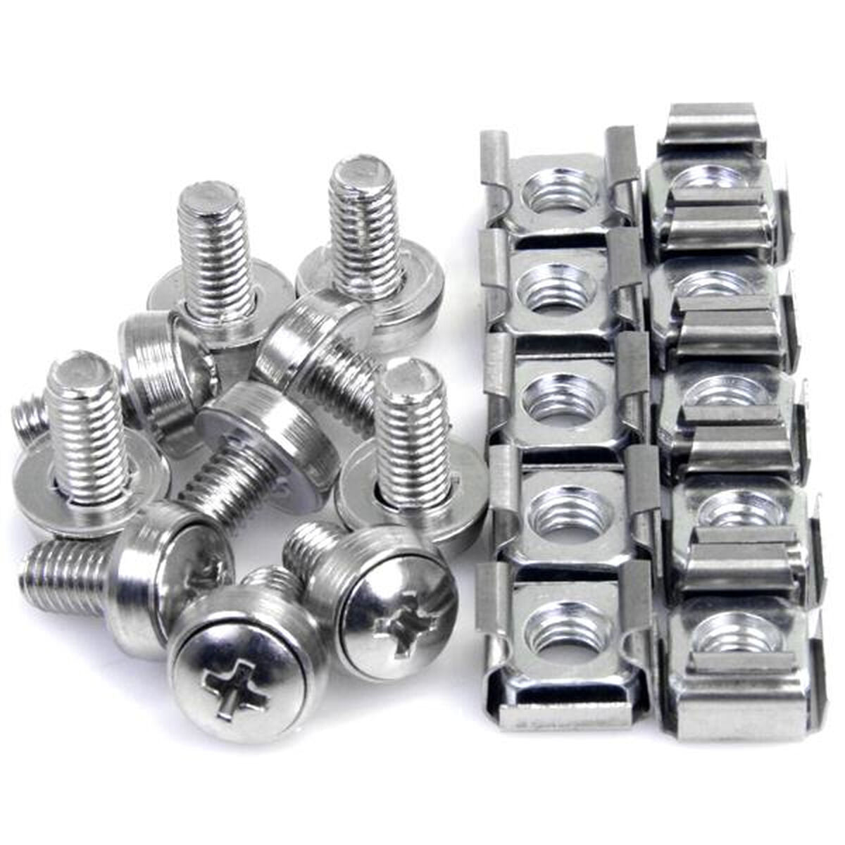 Holder Startech CABSCREWM6 Silver Stainless steel (50 Units)