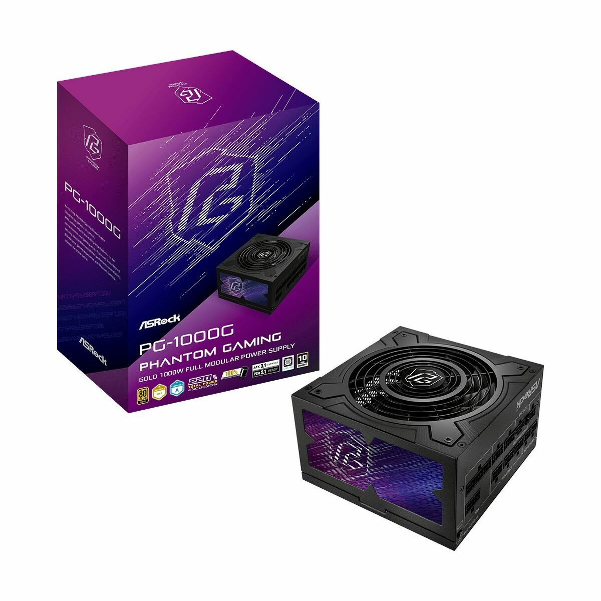 Power supply ASRock 90-UXP100-GFEAAB 1000 W 80 Plus Gold