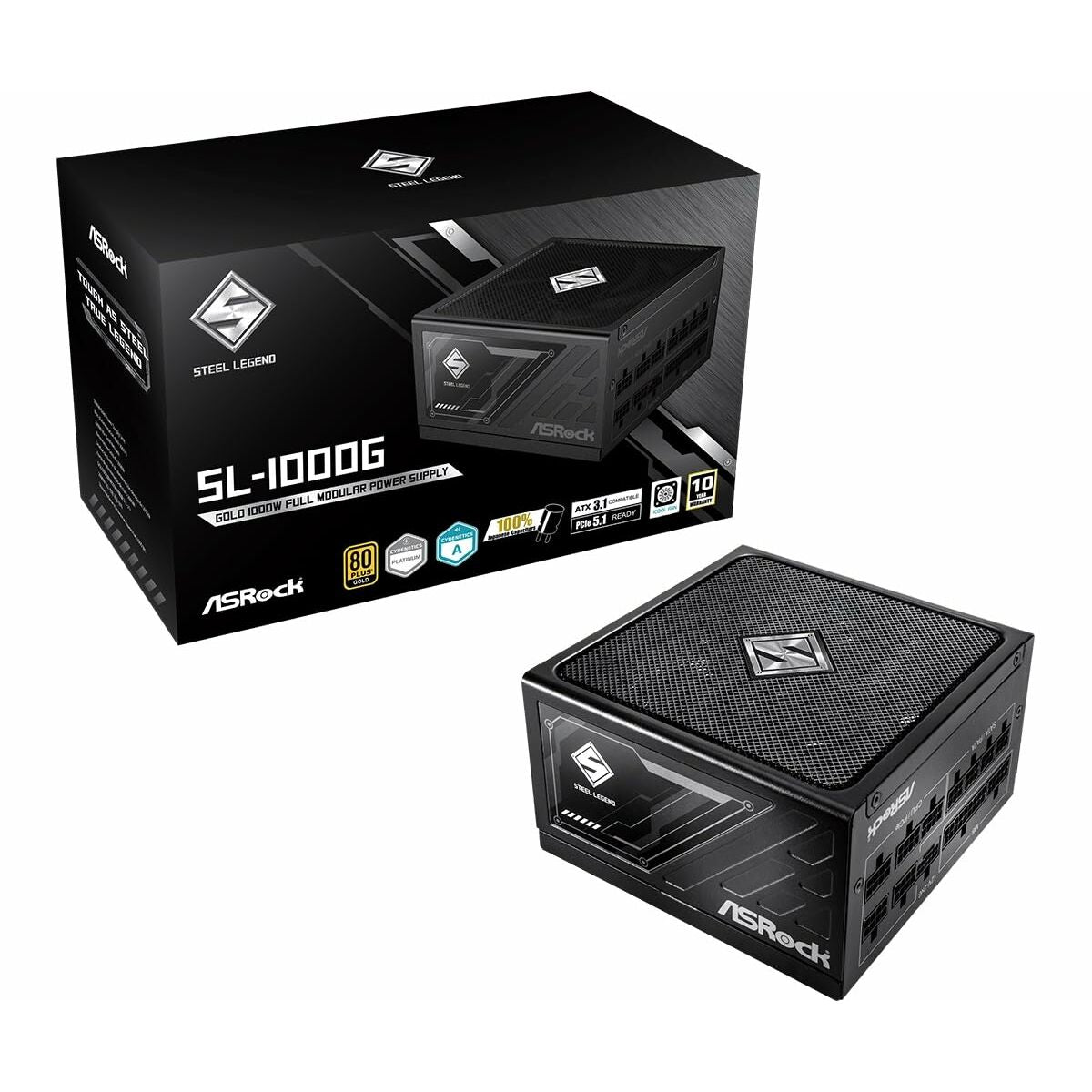 Power supply ASRock 90-UXS100-GFEABA 1000 W 80 Plus Gold