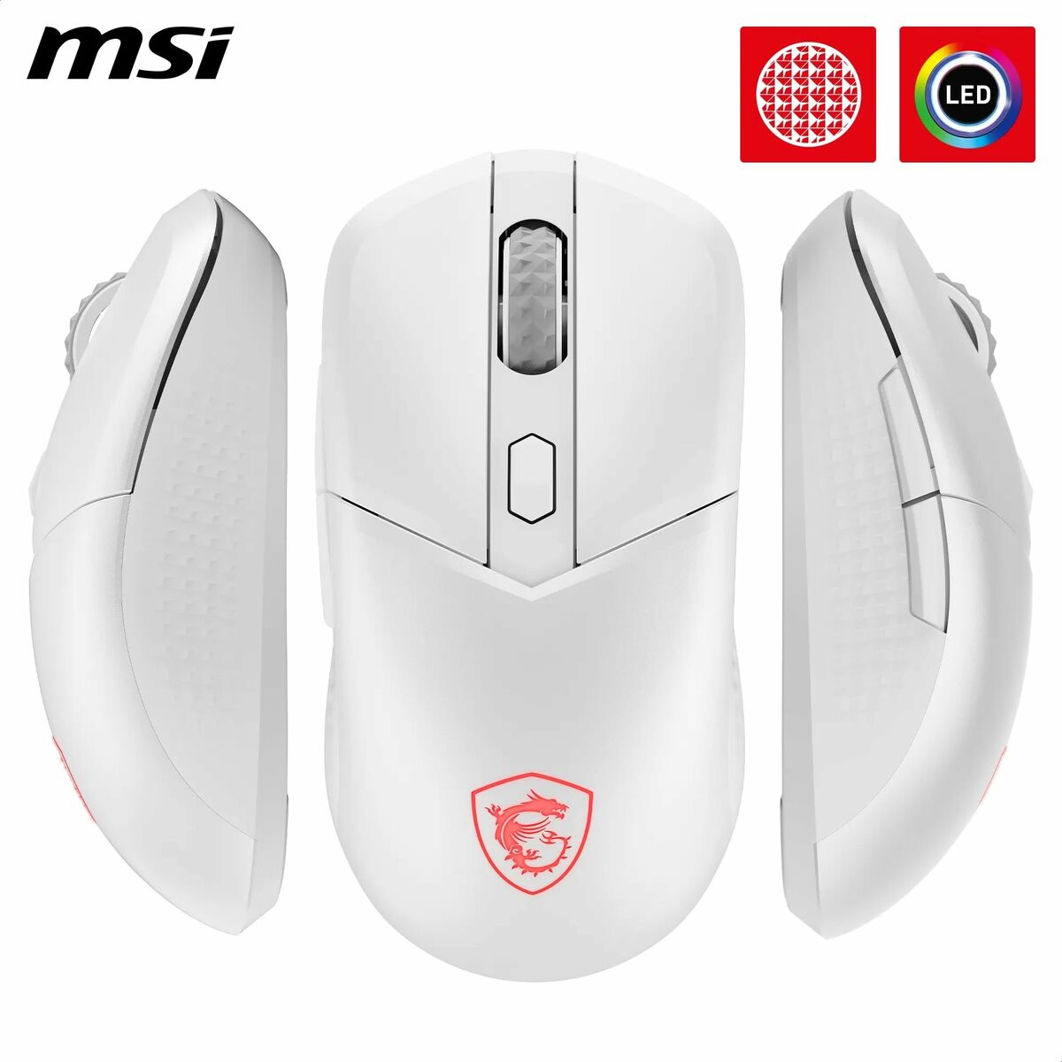 Mouse MSI S12-4301440-CLA White 8000 dpi