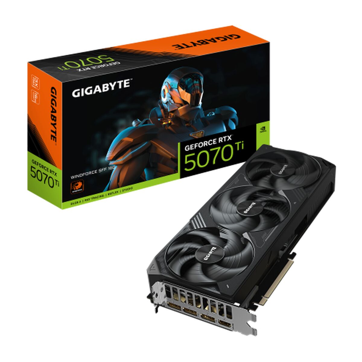 Graphics card Gigabyte GV-N507TWF3-16GD nvidia geforce rtx 5070 ti 16 GB GDDR6 GDDR7