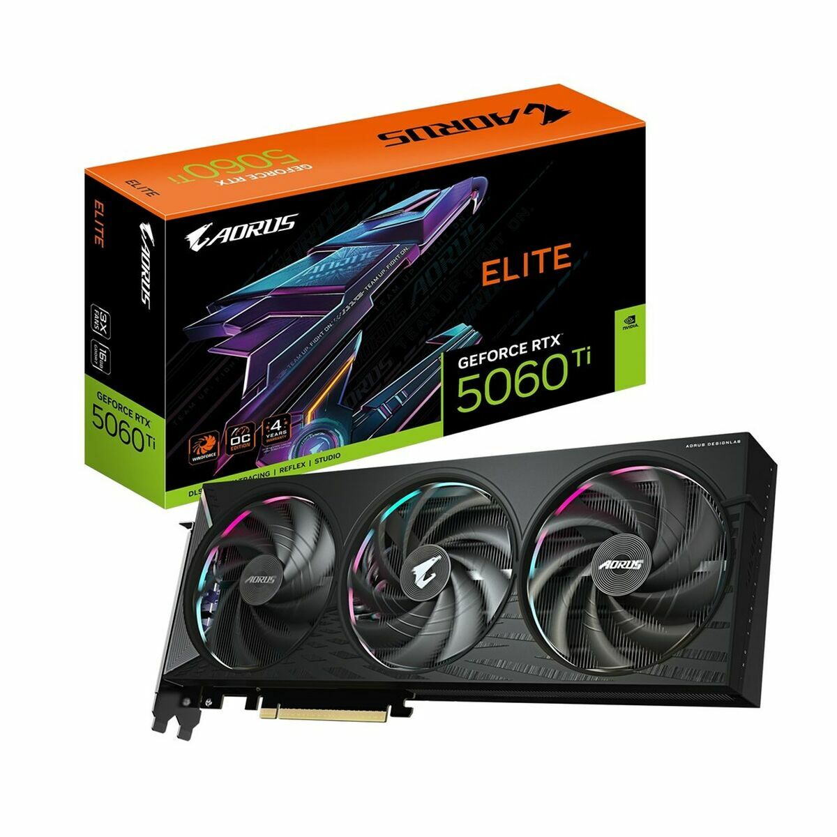 Graphics card Gigabyte GV-N506TAORUS E-16GD 16 GB geforce rtx 5060 ti GDDR6 GDDR7