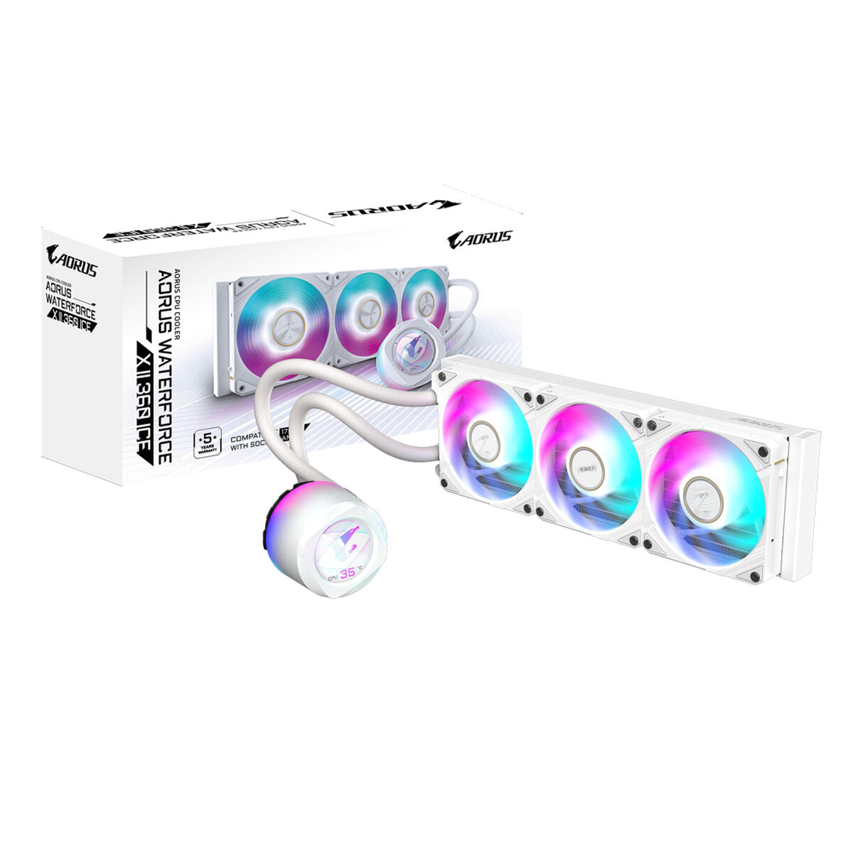 CPU Fan Gigabyte GP-AORUS WATERFORCE X II 360I Ø 12 cm