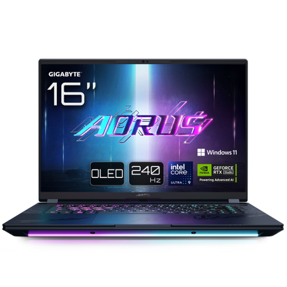 Laptop Gigabyte AORUS MASTER 16 BYHC5ESE64SP 16" intel core ultra 9 275HX 32 GB RAM 1 TB SSD RTX 5080 Spanish Qwerty