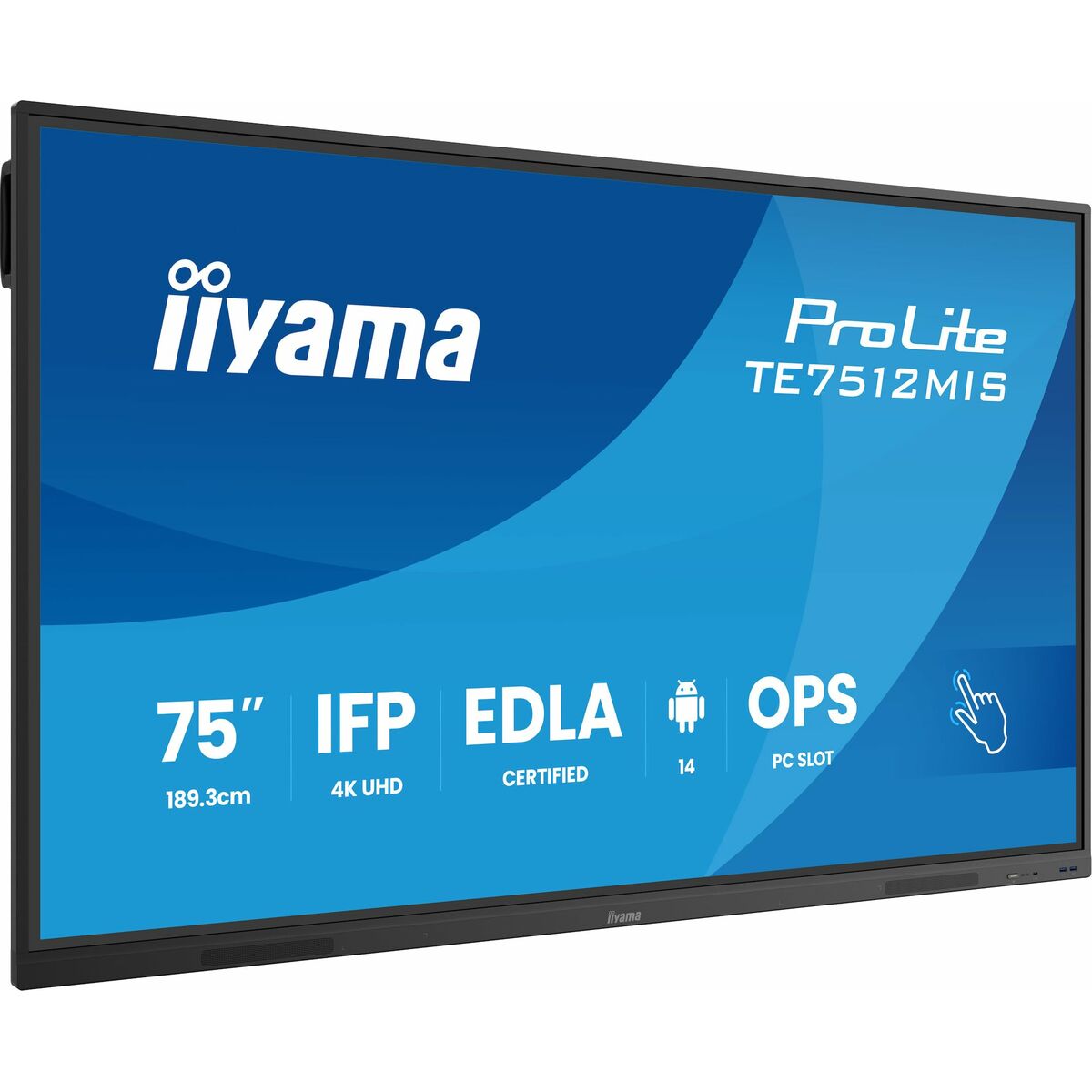 Touch Screen Monitor Iiyama TE7512MIS-B4AG 4K Ultra HD 65"