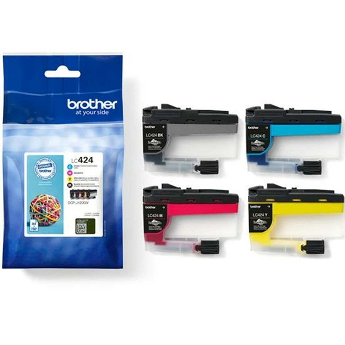 Original Ink Cartridge Brother LC424 Yellow (4 Units)