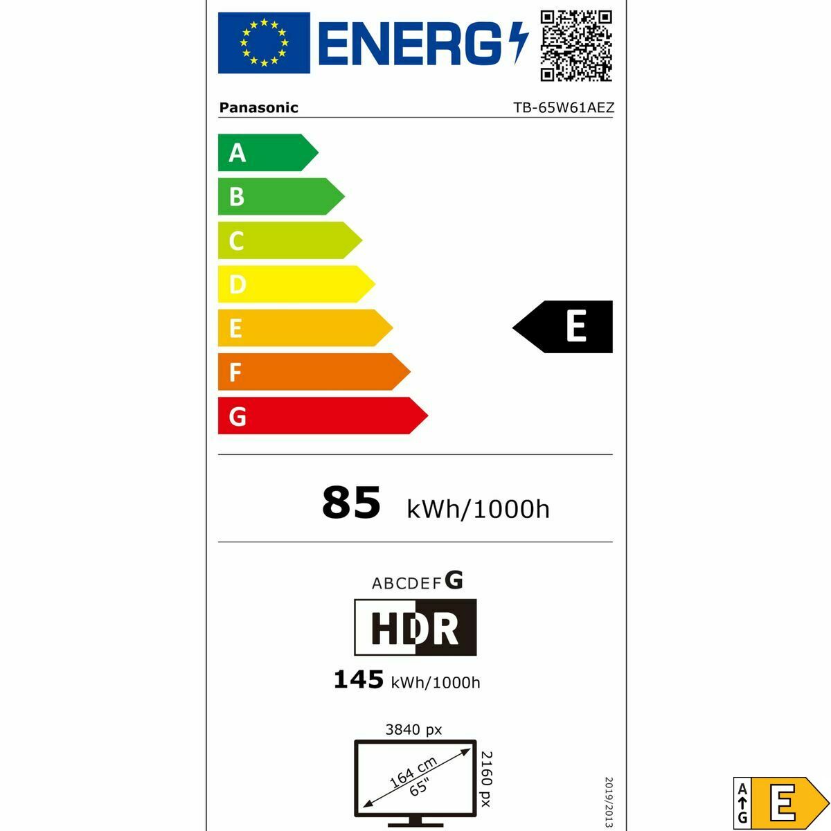 Smart TV Panasonic TB65W61AEZ   65 65" 4K Ultra HD LED HDR DVB-T2 Edge-LED LCD DVB-S2