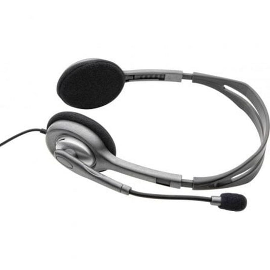 Headphones with Microphone Logitech LGT-H110 Grey