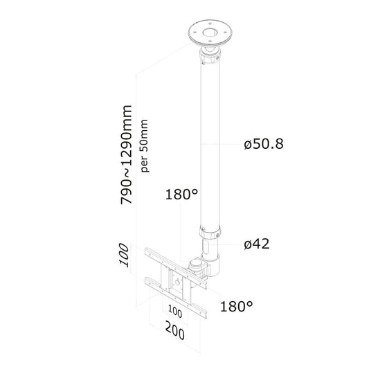 TV Mount Neomounts FPMA-C100WHITE 10" 30" 12 kg