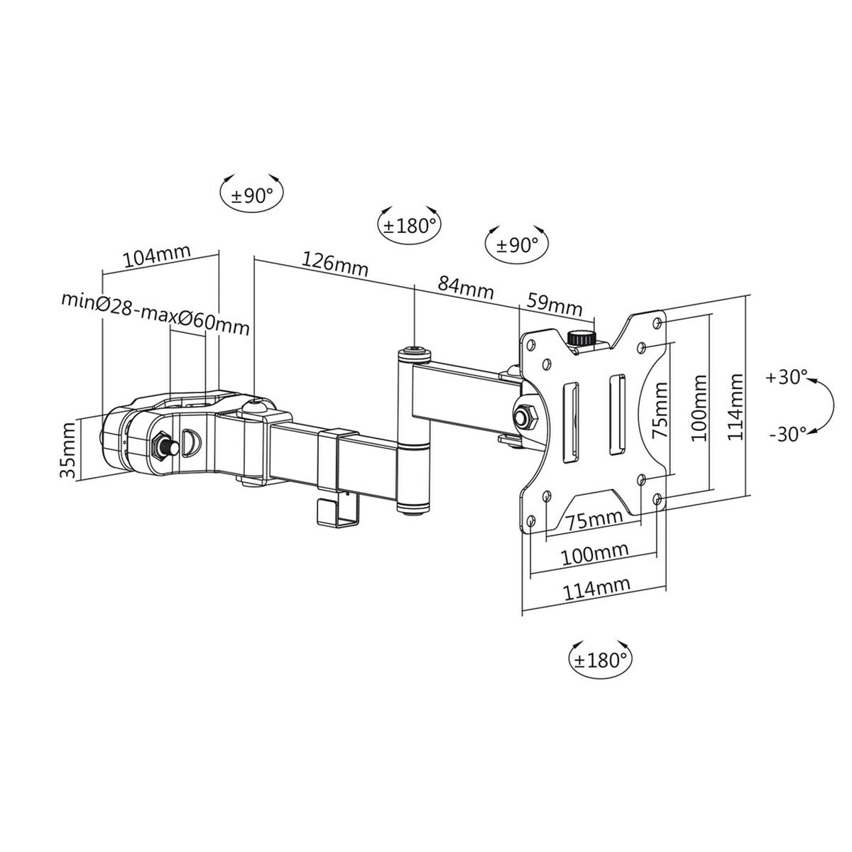 Screen Table Support MacLean MC-984 17"