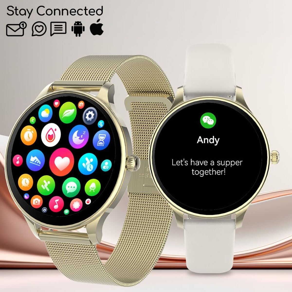 Smartwatch Forever GSM180307 Pink