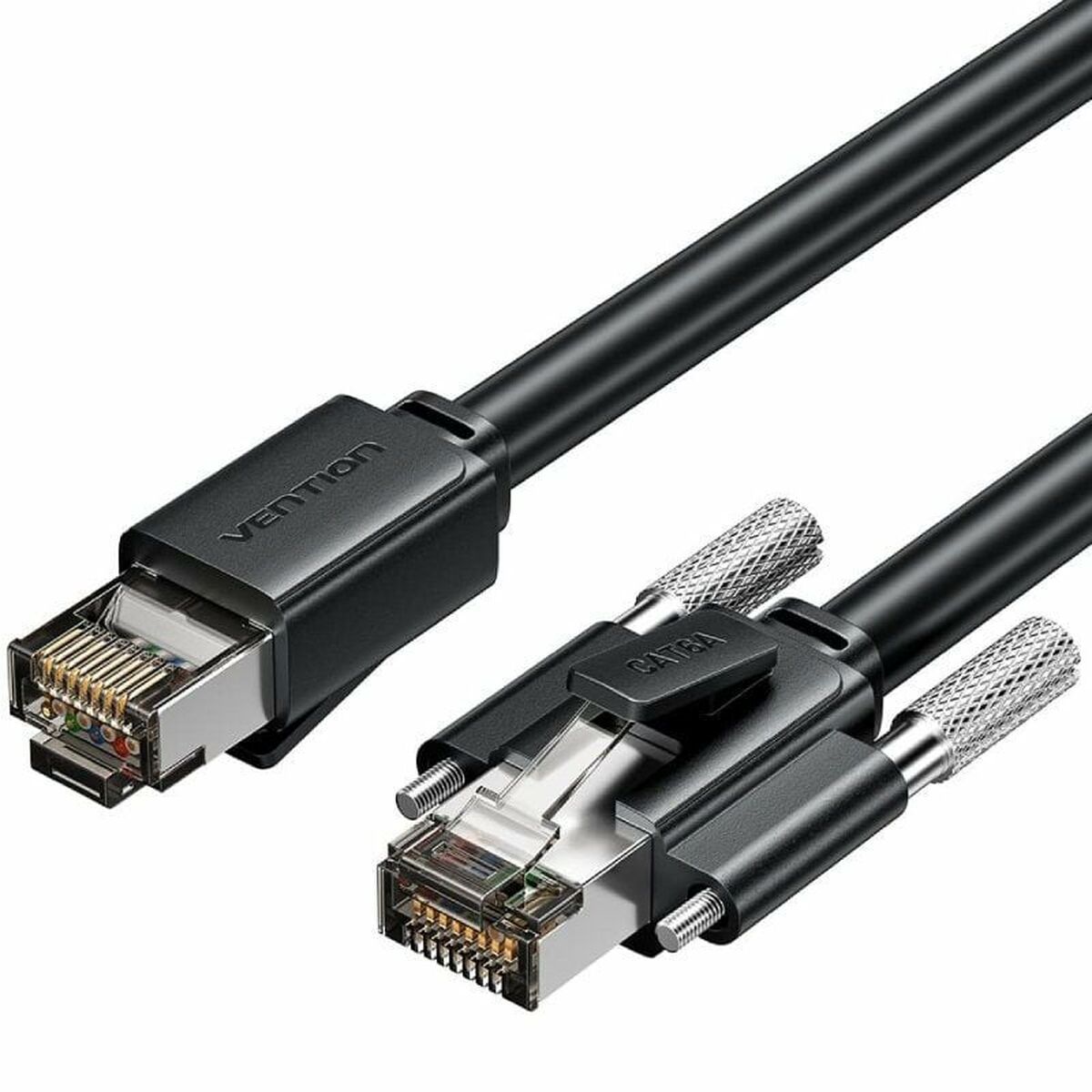 Category 6 Hard FTP RJ45 Cable Vention IBUBH Black 2 m