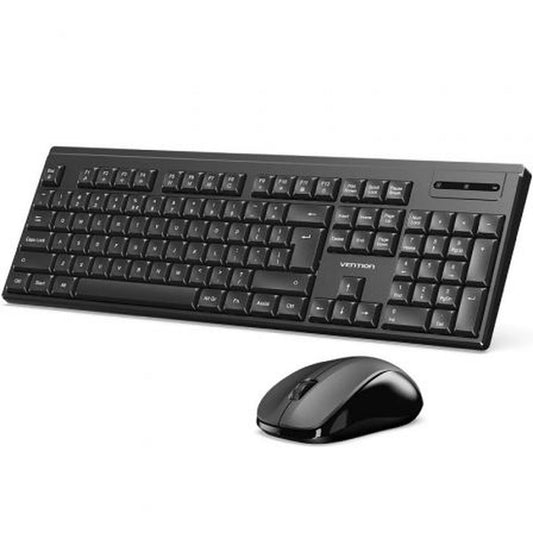 Keyboard and Wireless Mouse Vention KTZB0-EN Black
