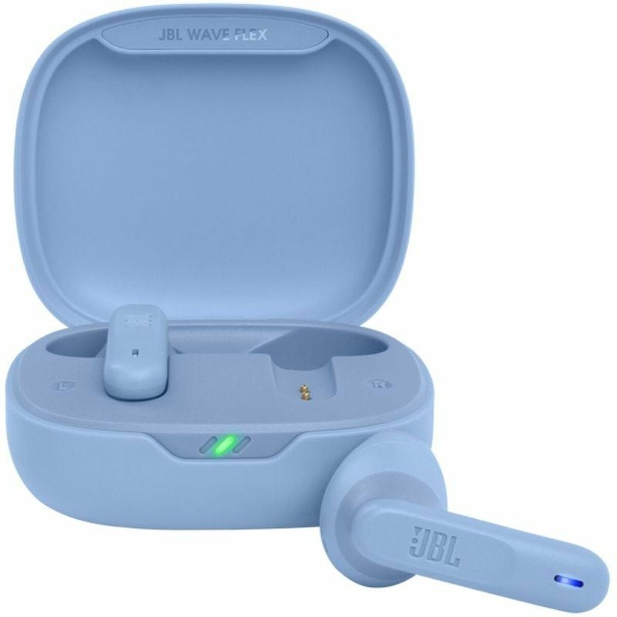 Wireless Earphones with Charging Case JBL Wave Flex Blue
