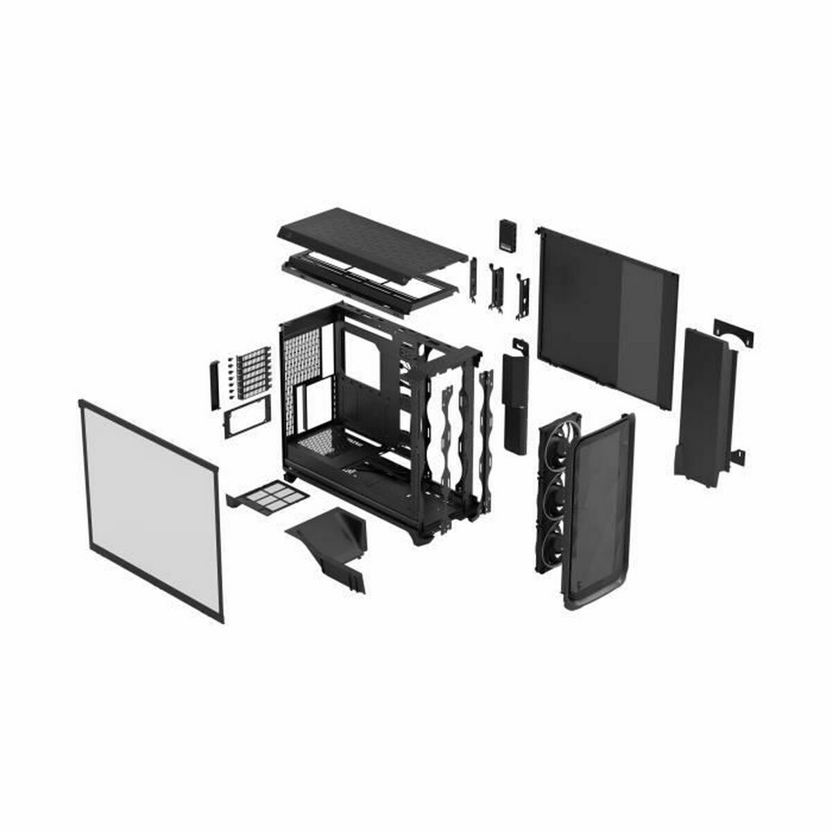 ATX Semi-tower Box Fractal Design FD-C-MES3X-03 Black