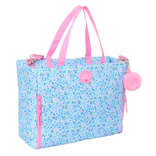 Laptop Case Vicky Martín Berrocal Paraíso Blue Light Pink 40 x 31 x 17 cm