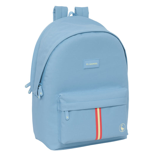 Rucksack for Laptop and Tablet with USB Output El Ganso Basics Blue