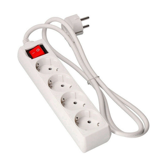 4-socket plugboard with power switch EDM 41064 Schuko (5 m)