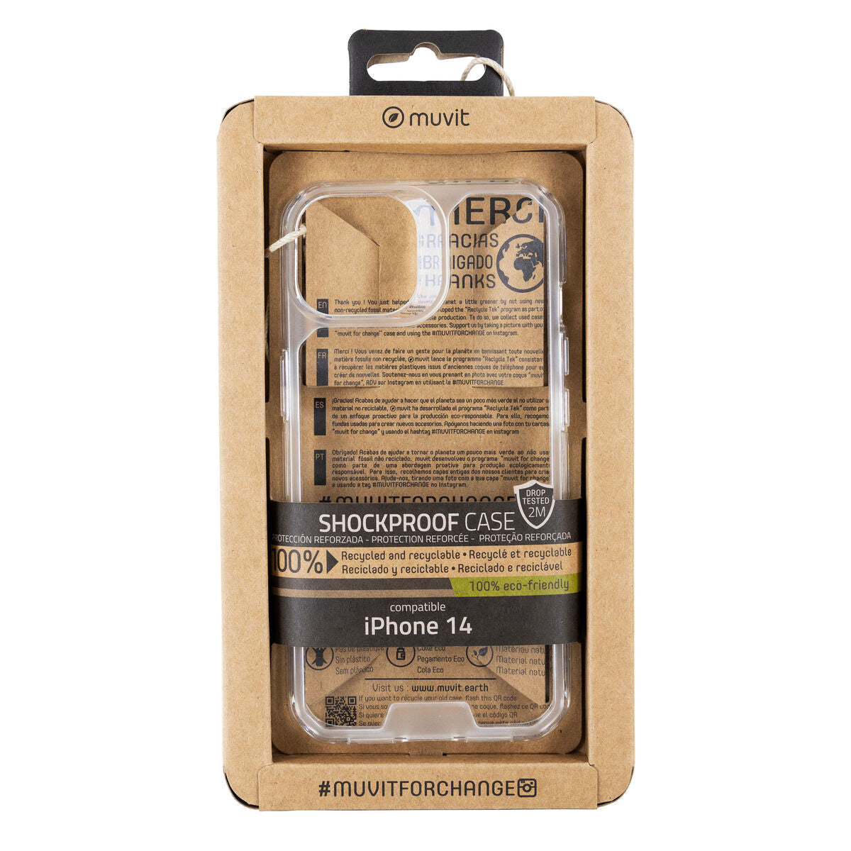 Mobile cover Muvit for Change iPhone 13/14